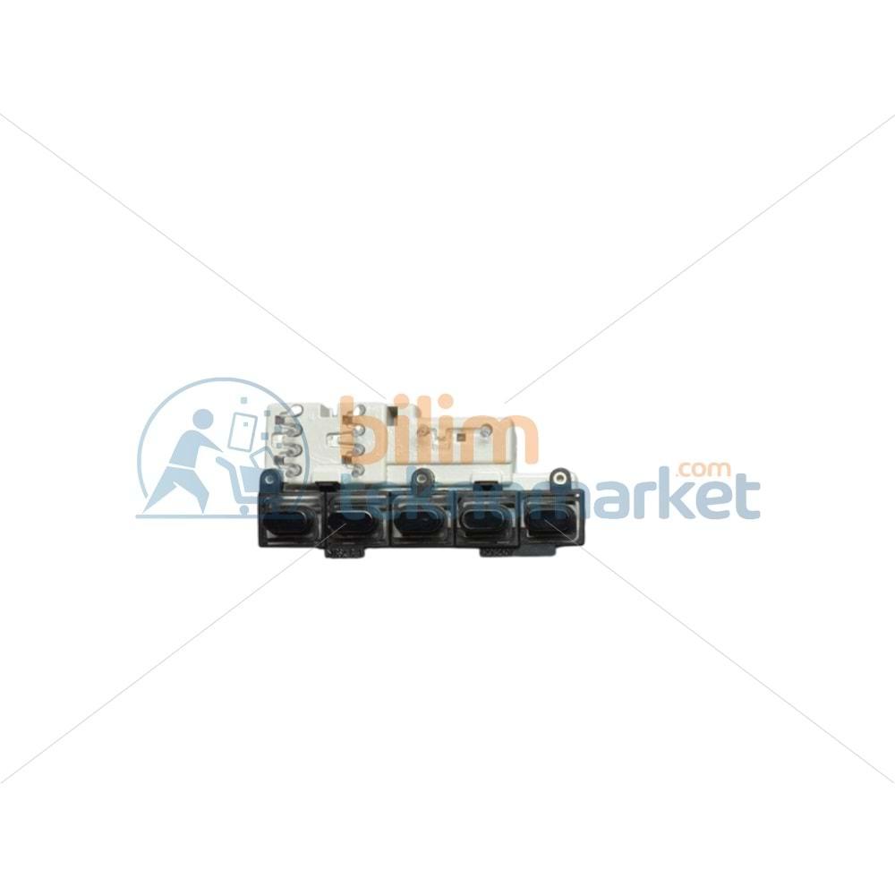 REGAL PRATİCA 8100T-TY ÇAMAŞIR MAKİNESİ 5 Lİ F2 BUTONU VE IŞIK TAŞIYICISI 42107511 ORİJİNAL