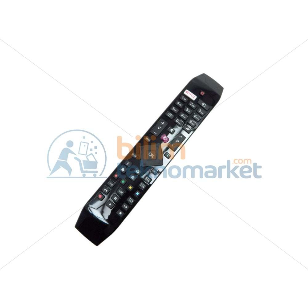 HİTACHİ 49HT1700UD LED TV KUMANDASI BLACK NETFLIX 30095562 ORİJİNAL