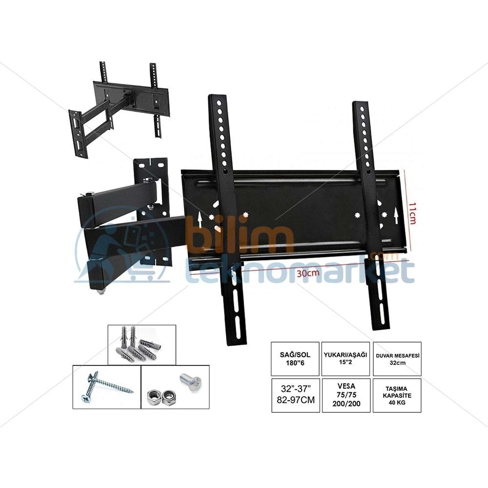 LED TV HAREKETLİ DUVAR ASKI APARATI- 14750 PWR-1937 32"-37"