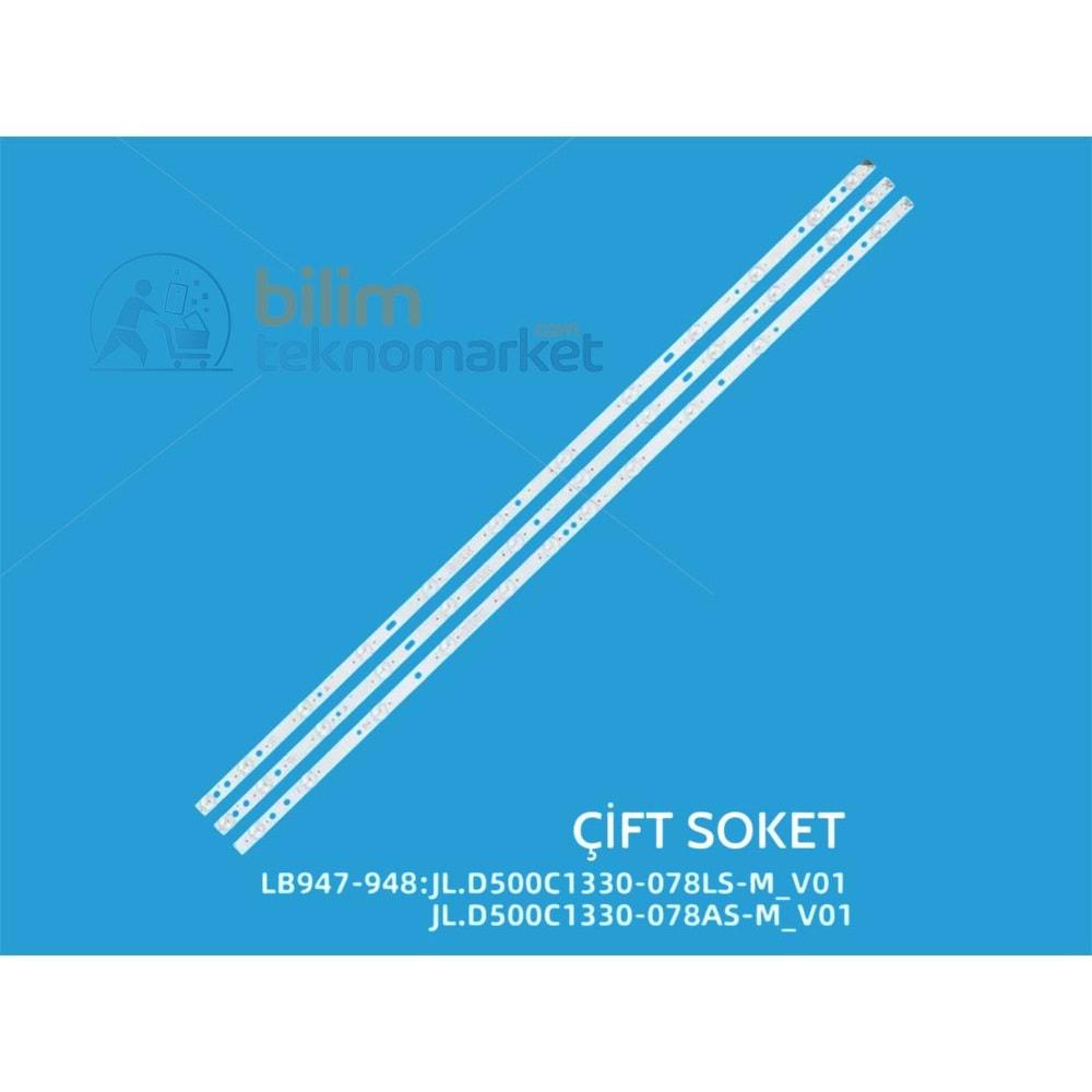 TOSHİBA 50UL2163DT TELEVİZYON LED BAR GRUBU ORİJİNAL LB947-LB948