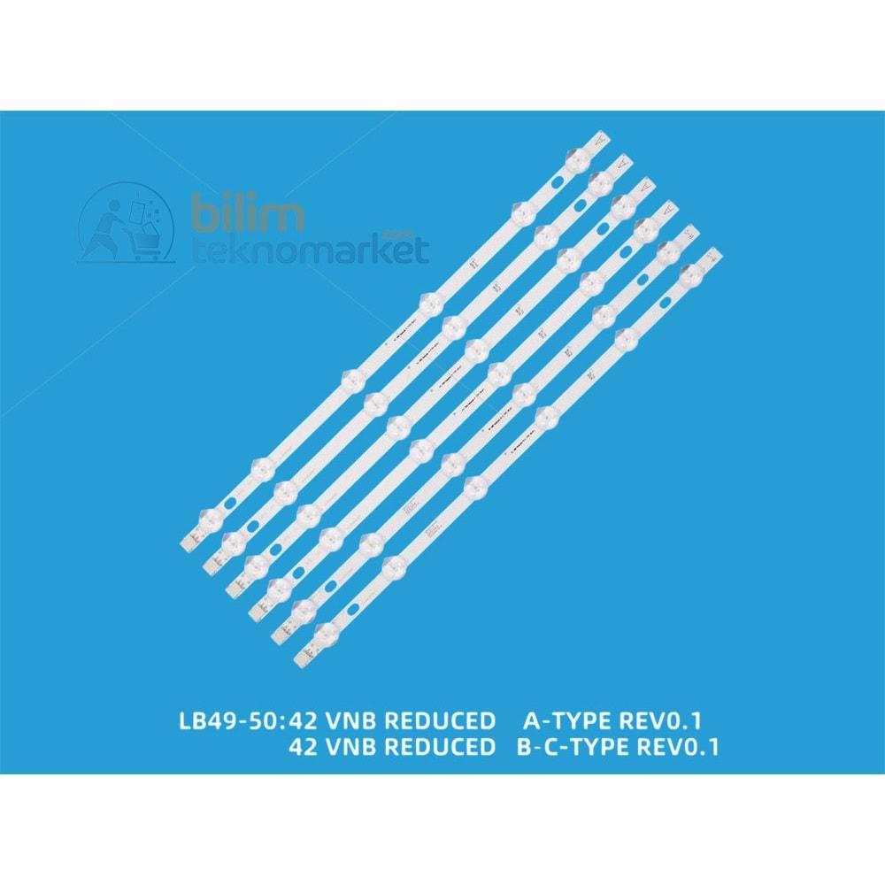 REGAL 42R6010F SMART TELEVİZYON LED BAR GRUBU ORİJİNAL LB49