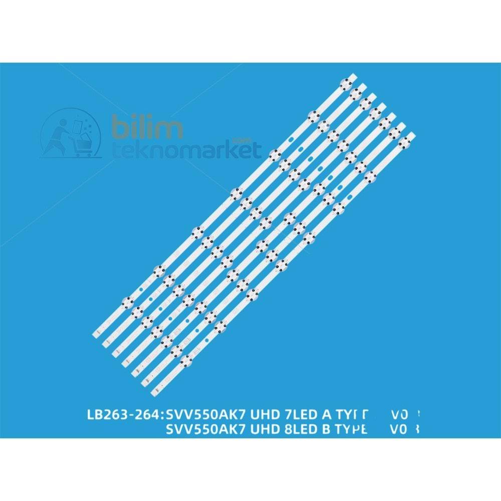 REGAL 55R6010U TELEVİZYON LED BAR GRUBU ORİJİNAL-LB263