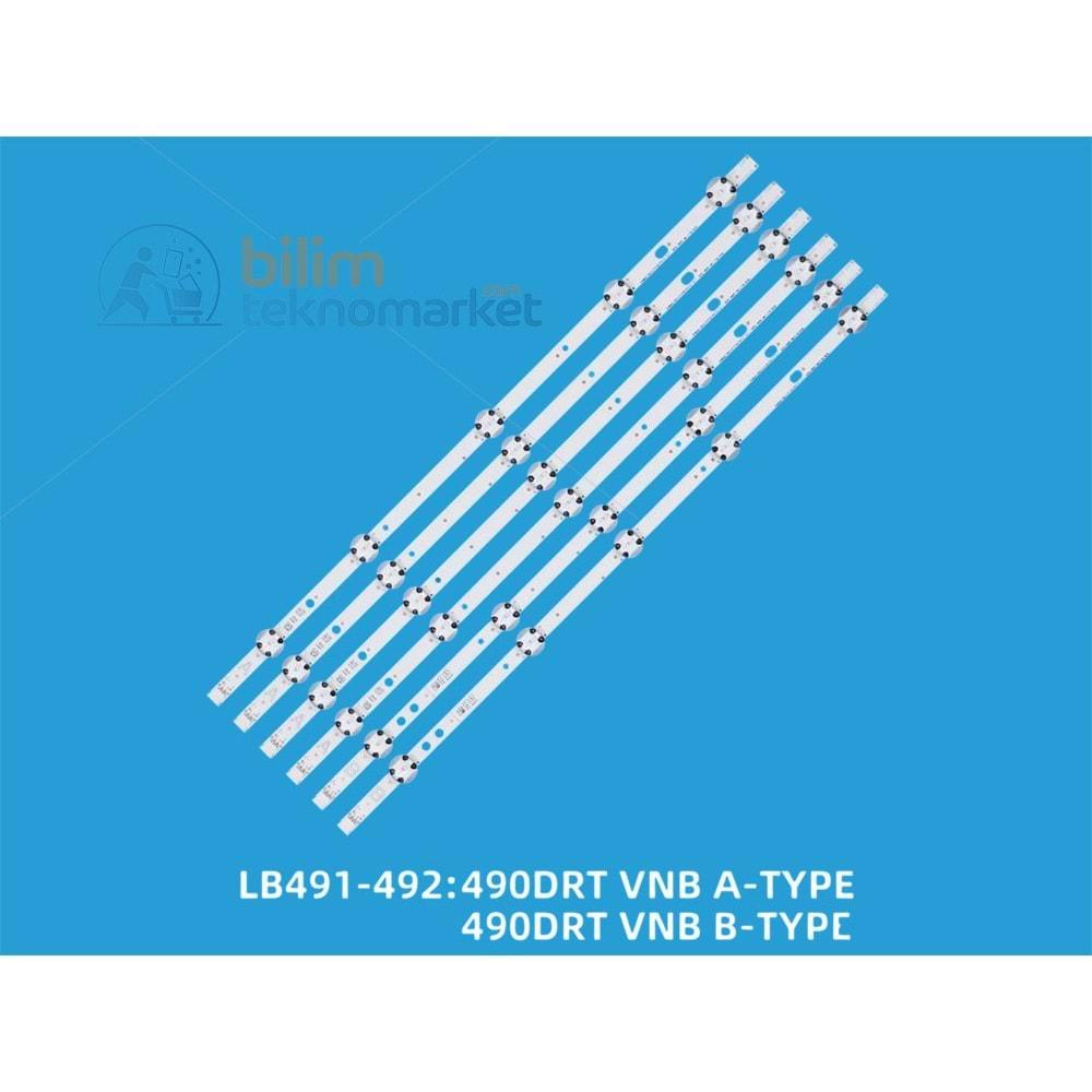 VESTEL 49FD7400 TELEVİZYON LED BAR GRUBU ORİJİNAL-LB491