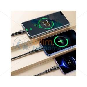 POWERMASTER PM-26336 3IN1 KIRMIZI 1.2 METRE (MICRO USB - LIGHTNING - TYPE C) TELEFON ŞARJ KABLOSU