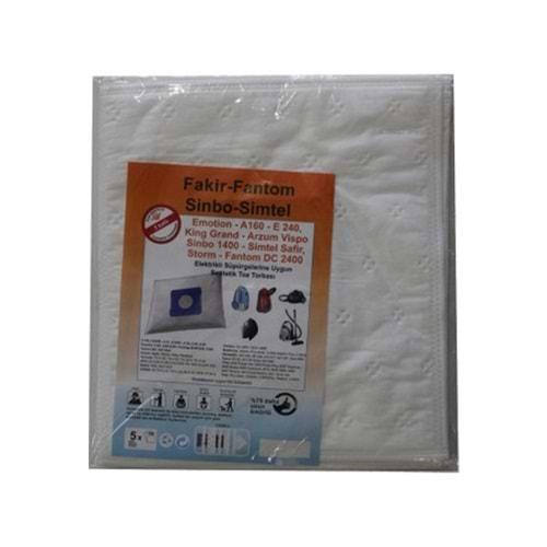 FANTOM VENETTO ELEKTRİKLİ SÜPÜRGE KAĞIT TOZ TORBA 10 LU PAKET 1.KALİTE