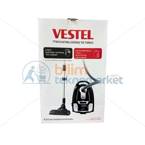 VESTEL TT1000 SÜPÜRGE TOZ TORBASI KUTULU 5,Lİ PAKET ORİJİNAL