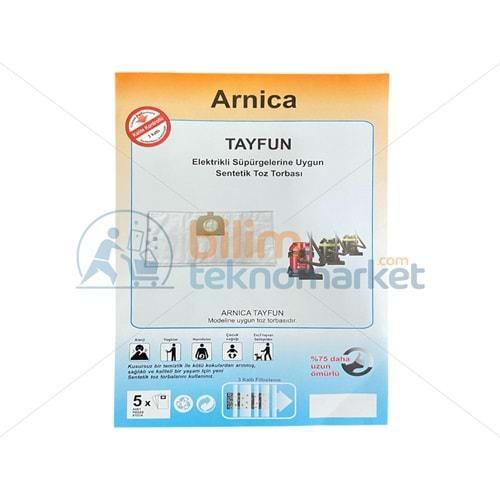 ARNİCA TAYFUN SÜPÜRGE İÇİN SENTETİK BEZ TOZ TORBASI 5,Lİ