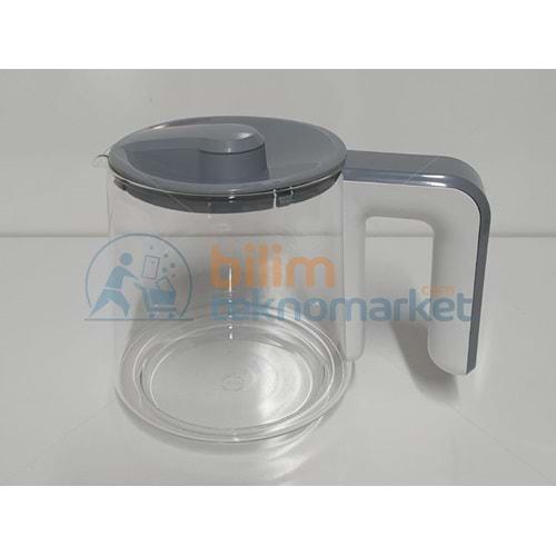Vestel Sefa Çay Makinesi Cam Demlik Beyaz (Süzgeçsiz) 45013034 Orijinal