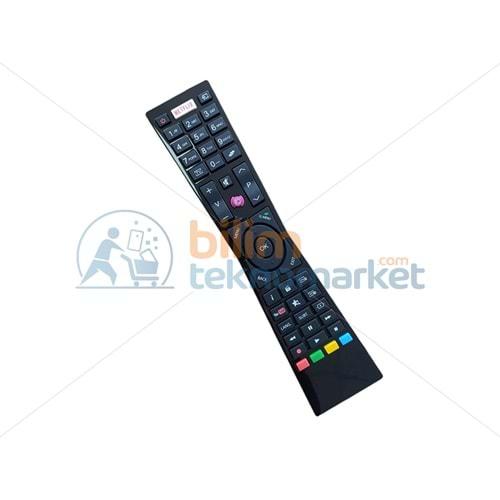 TELEFUNKEN 48TF6520 SM.LED TV UZAKTAN KUMANDASI U/ 49101 RC5 BLACK NETFLİX 30095593 ORİJİNAL