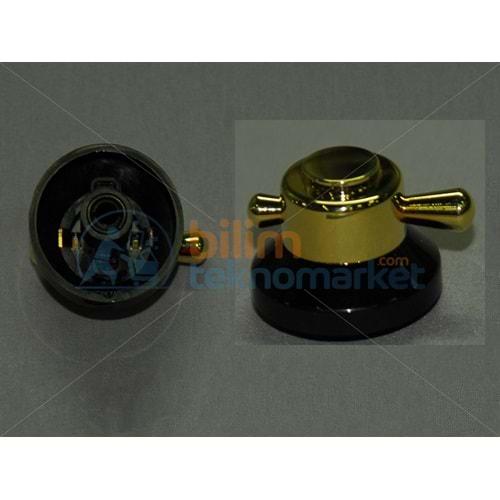 VESTEL AO-6104 RS ANKASTRE OCAK RUSTİK DÜĞME (BÜYÜK ALTIN/SİYAH) 42132345 ORİJİNAL