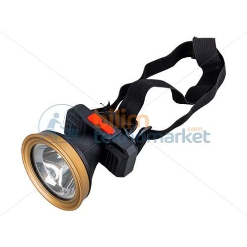 ŞARJLI KAFA LAMBASI FENERİ MX-81003 2 WATT MİCRO-USB ŞARJLI 1200MAH 3 MODLU