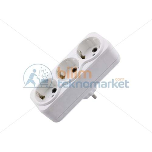 Makel M10033 Golyat I Tipi Topraklı 3'lü Grup Priz