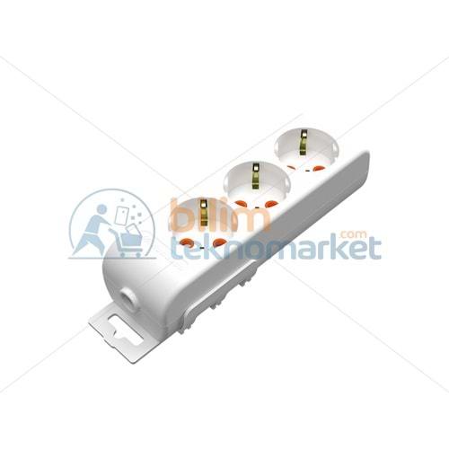 Mutlusan Ri-Tech Topraklı 3'lü Kablosuz Grup Priz