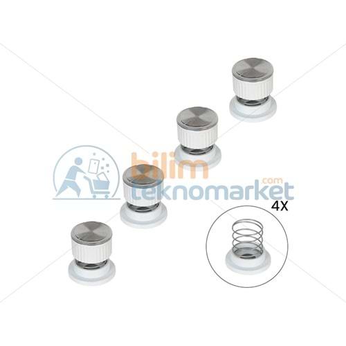 KUMTEL OCAK İÇİN YAYLI DÜĞME TAKIMI 4,LÜ BEYAZ NO:67