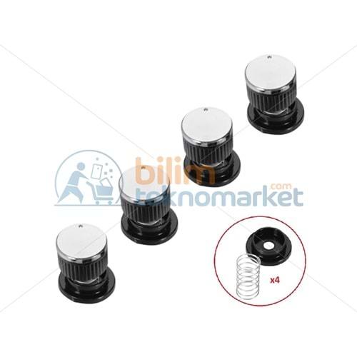 SİMFER OCAK İÇİN YAYLI DÜĞME TAKIMI 4,LÜ SİYAH NO:68