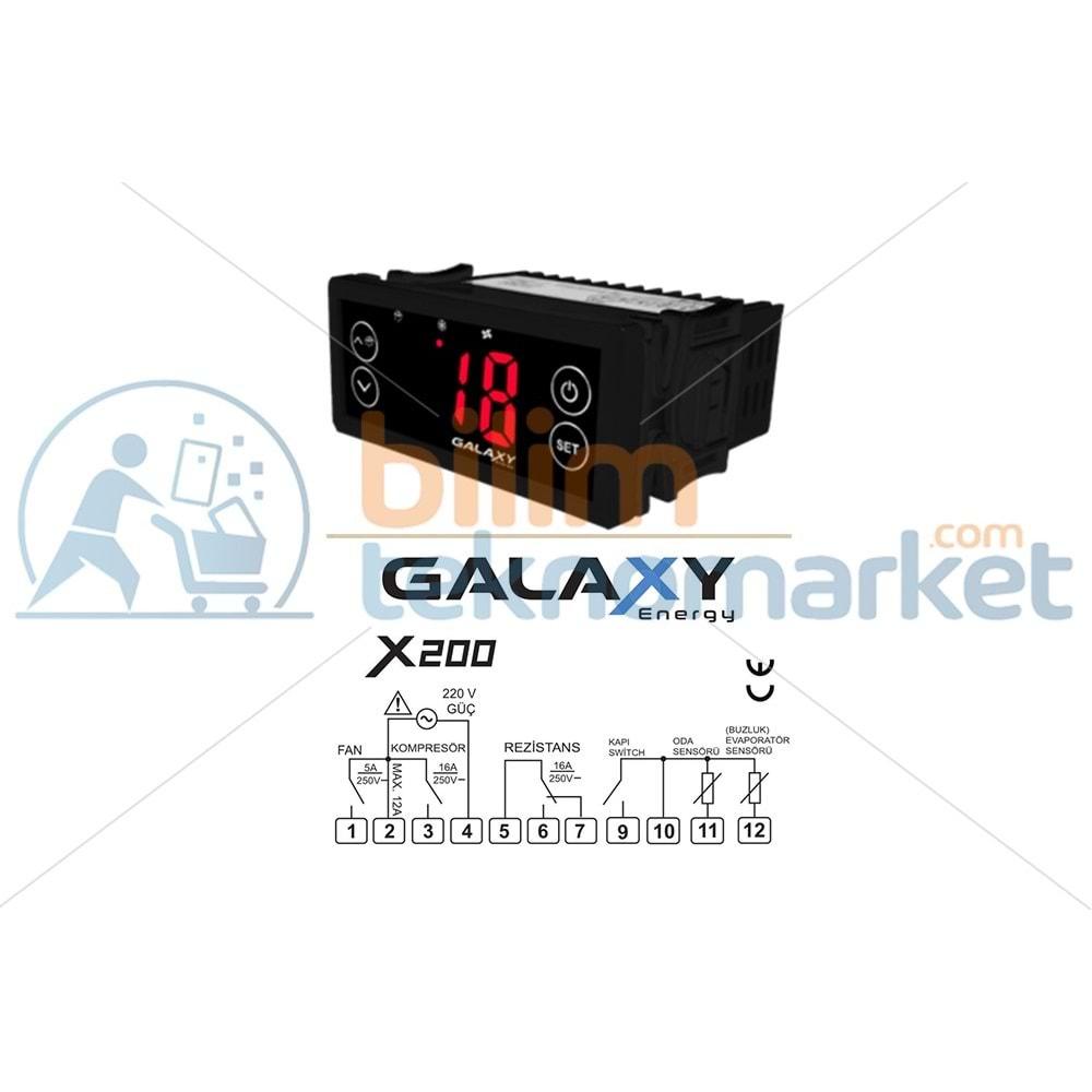 GALAXY X200 ÇİFT PROB DİJİTAL TERMOSTAT