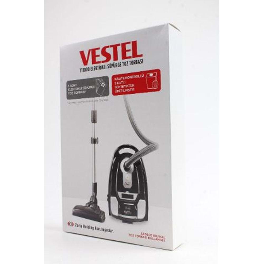 VESTEL TT1000 SÜPÜRGE TOZ TORBASI KUTULU 5,Lİ PAKET ORİJİNAL