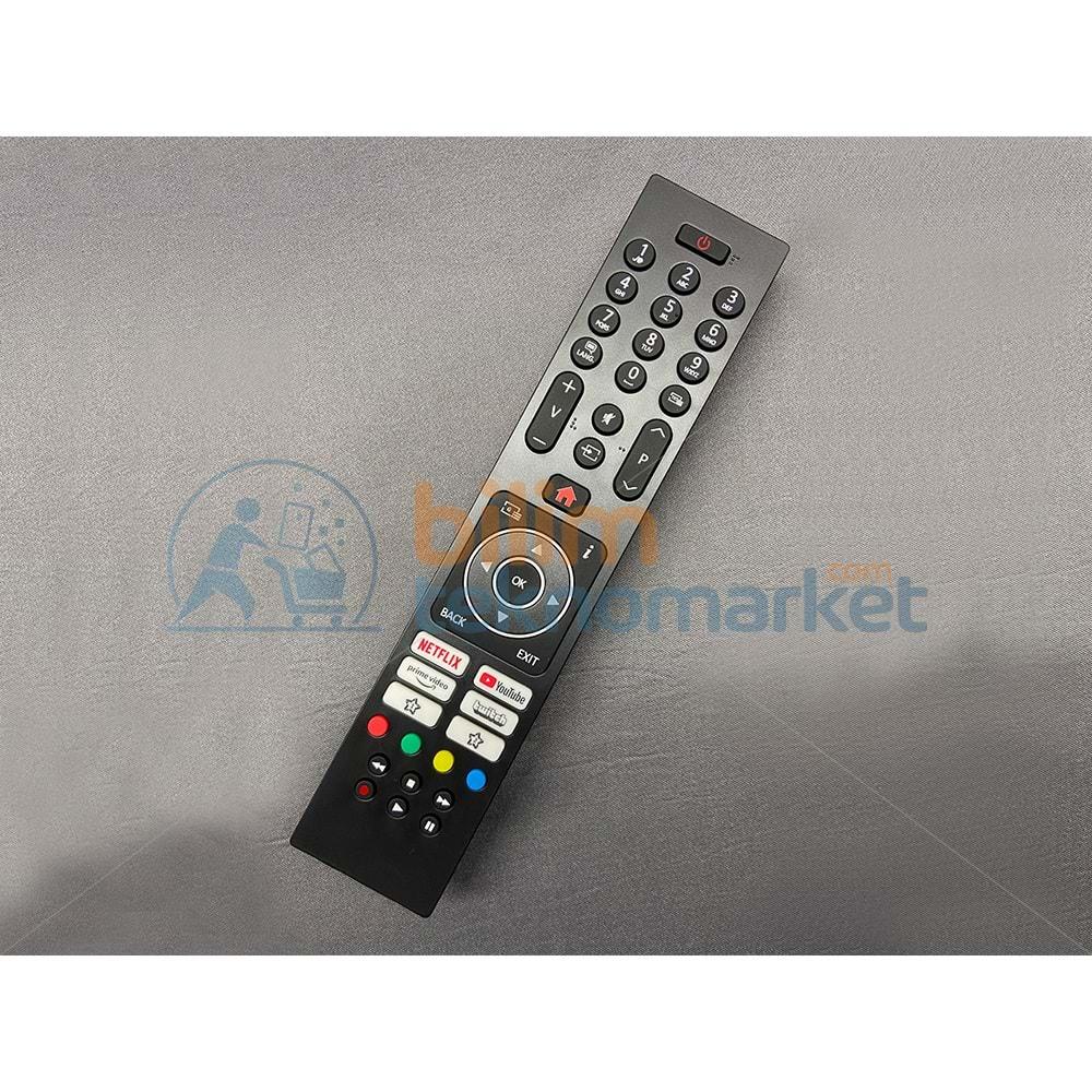 TELEFUNKEN 49TU8560 SMART LED TV KUMANDASI UK/43135P BLACK NOBRAND 30108039/30110072 ORİJİNAL