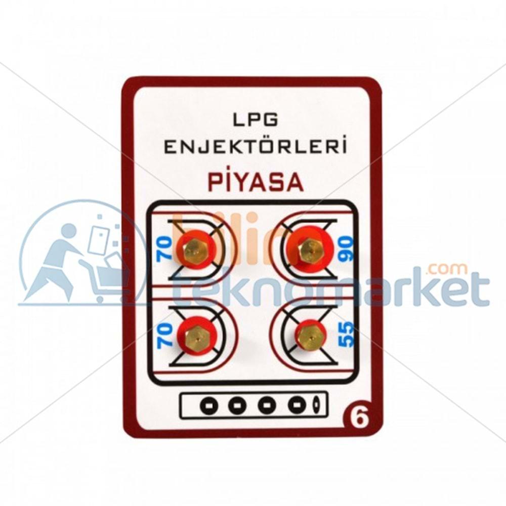 PİYASA OCAK_FIRIN (LPG) ENJEKTÖR OCAK MEMESİ 5.5MM 4,LÜ 1,PAKET